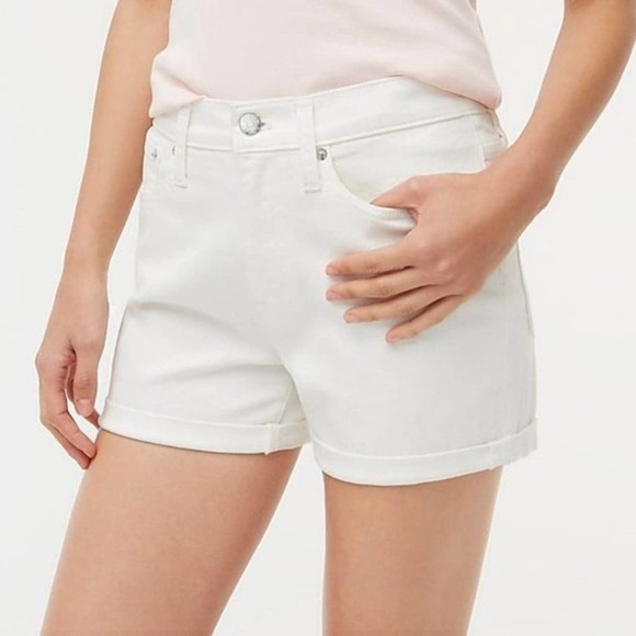 J. Crew Pants - J.Crew Classic Denim Shorts in White Wash size 29